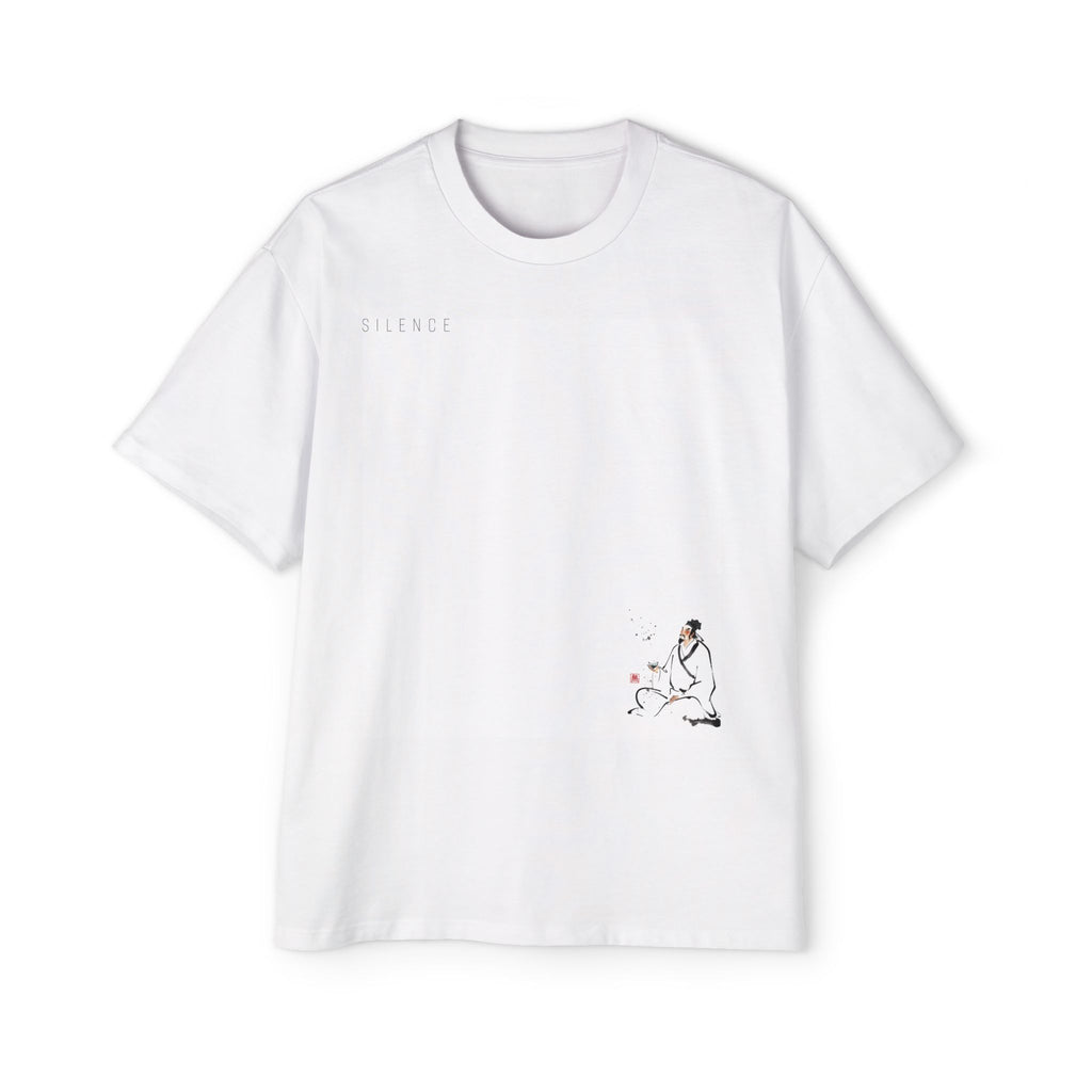 Silence Drift Oversized Tee | Chinese Ink Art Streetwear-06