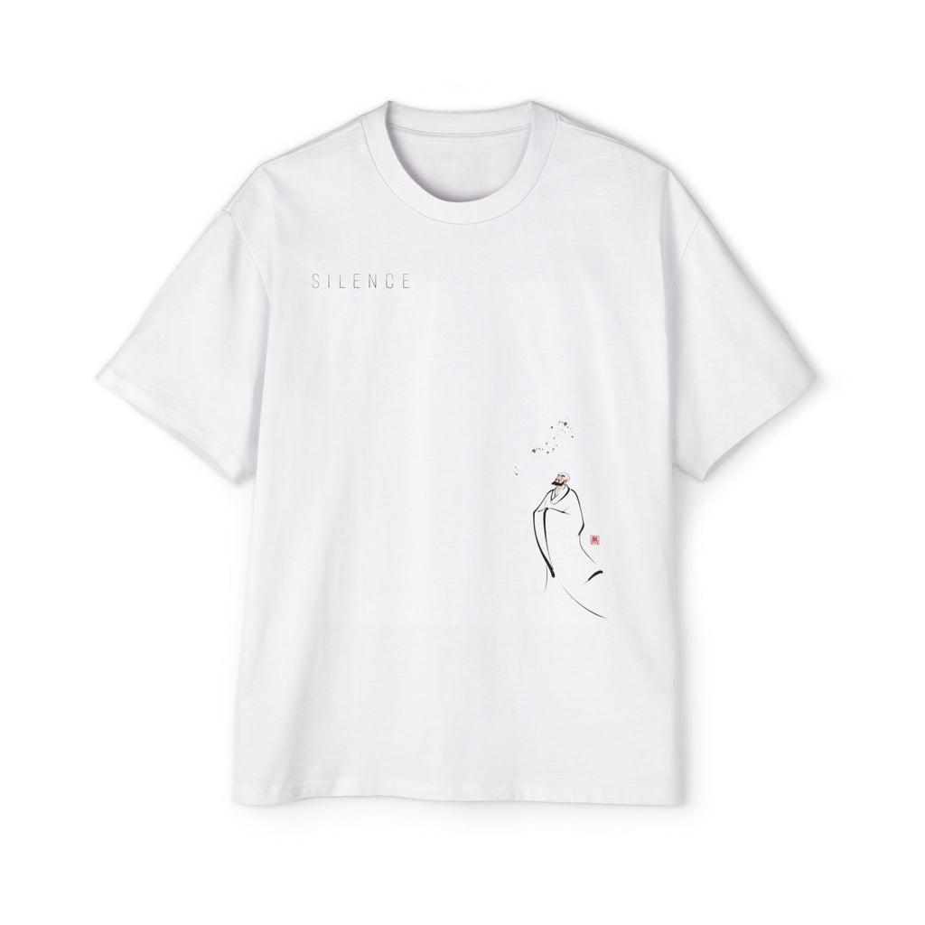 Silence Drift Oversized Tee | Chinese Ink Art Streetwear-09