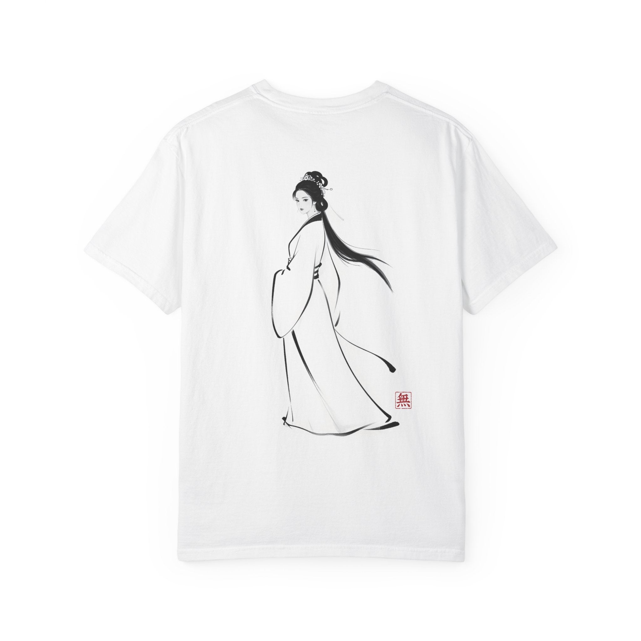 Silence Drift Oversized Tee | Chinese Ink Art Streetwear-04