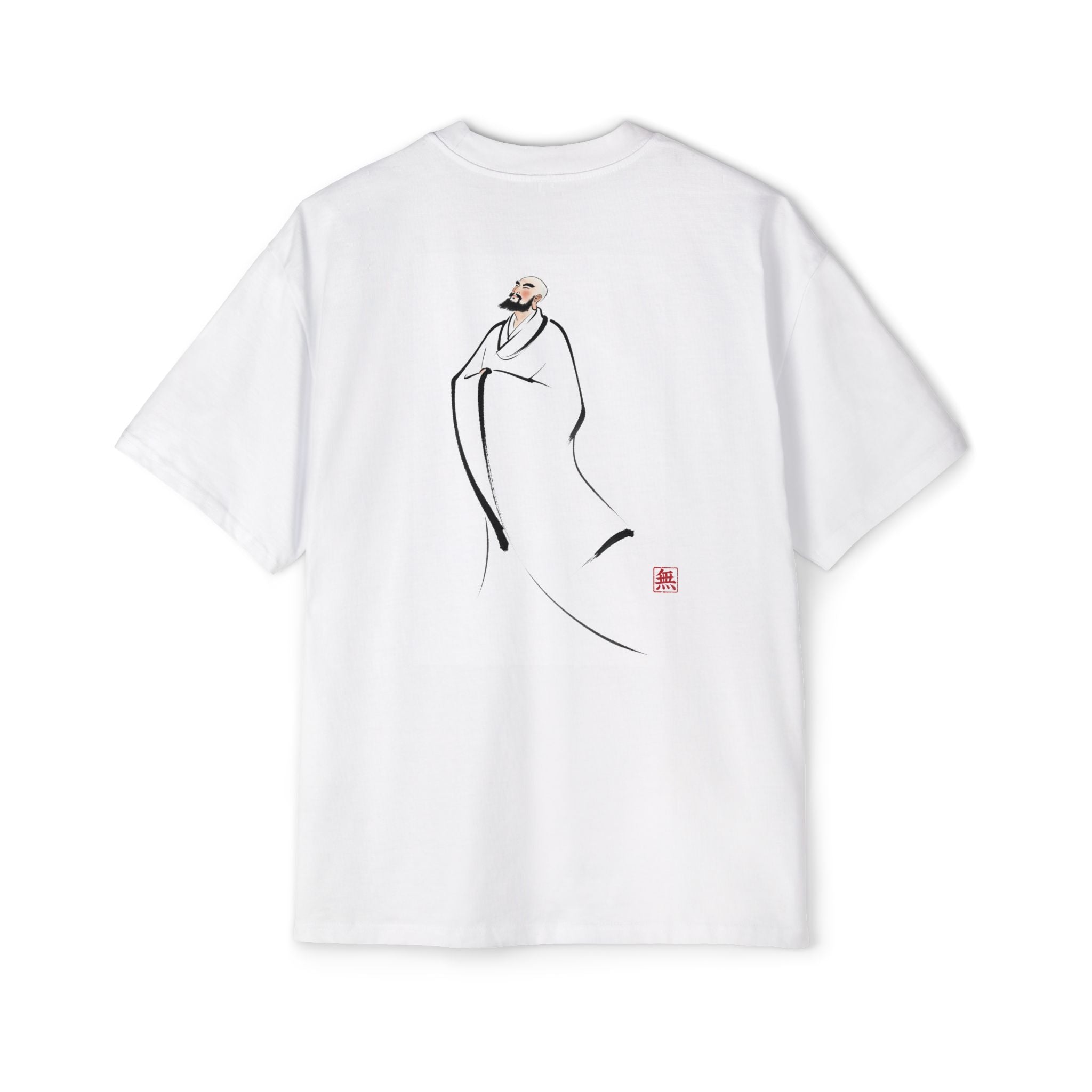 Silence Drift Oversized Tee | Chinese Ink Art Streetwear-09