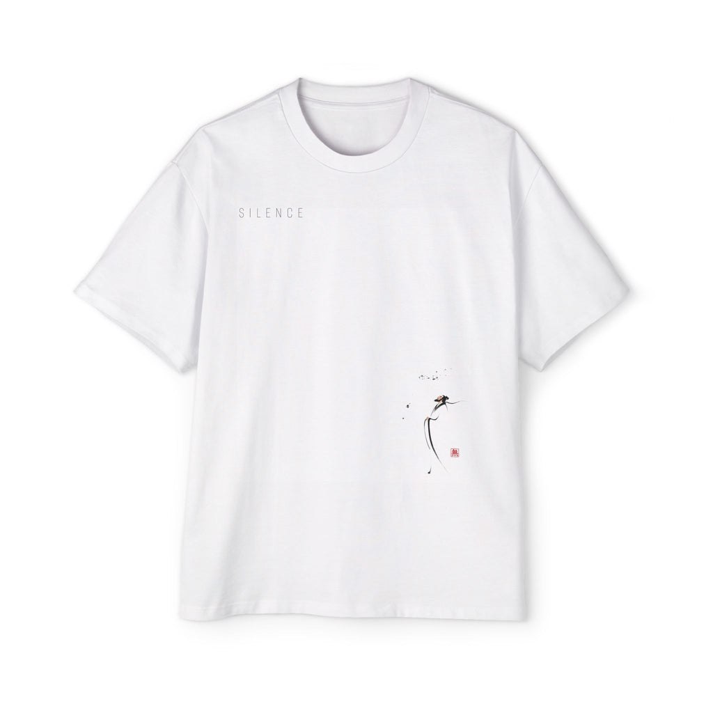 Silence Drift Oversized Tee | Chinese Ink Art Streetwear-08