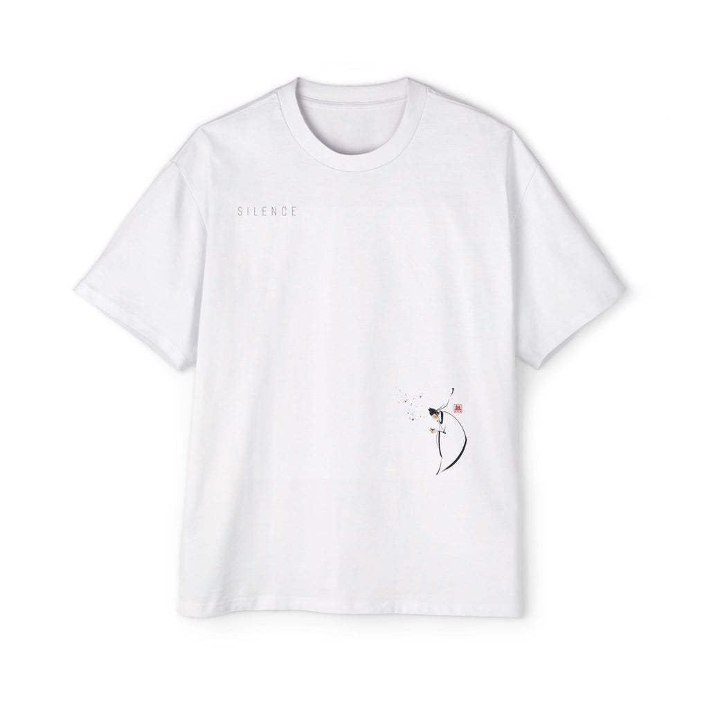 Silence Drift Oversized Tee | Chinese Ink Art Streetwear-07