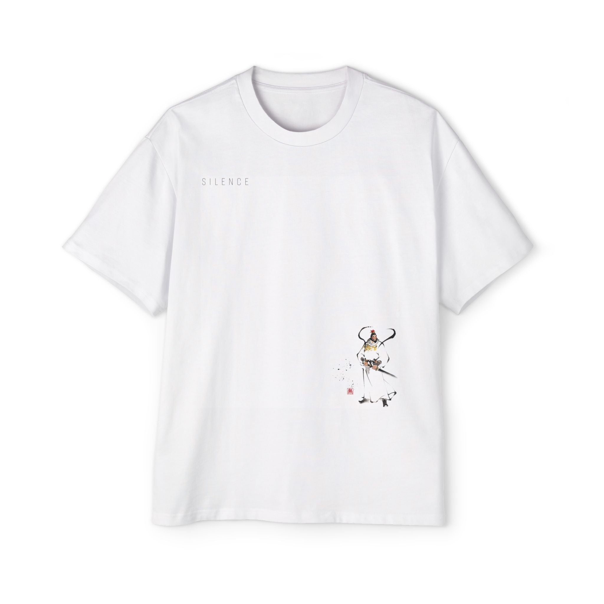 Silence Drift Oversized Tee | Chinese Ink Art Streetwear-05