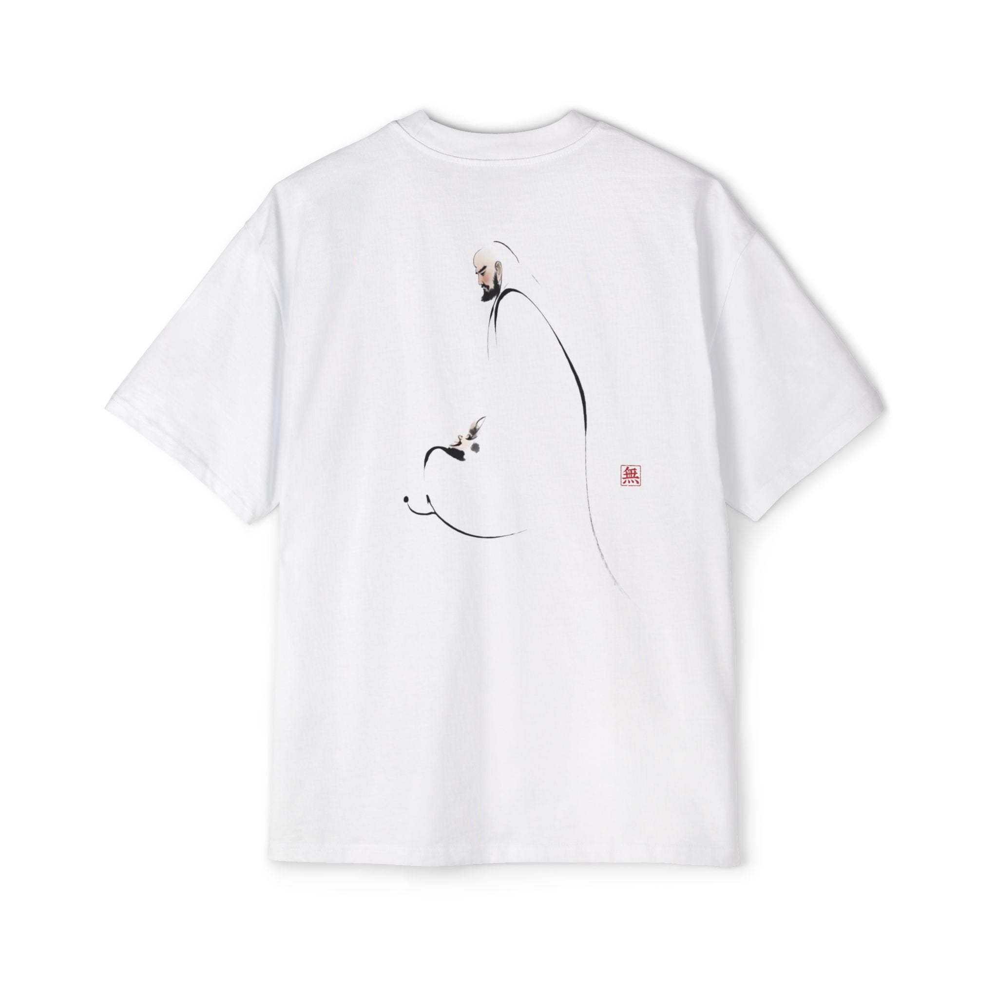 Silence Drift Oversized Tee | Chinese Ink Art Streetwear-10