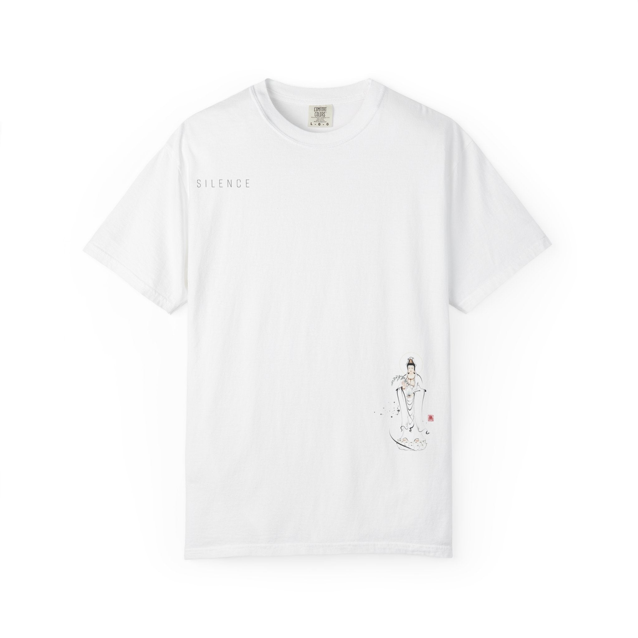Silence Drift Oversized Tee | Chinese Ink Art Streetwear-01