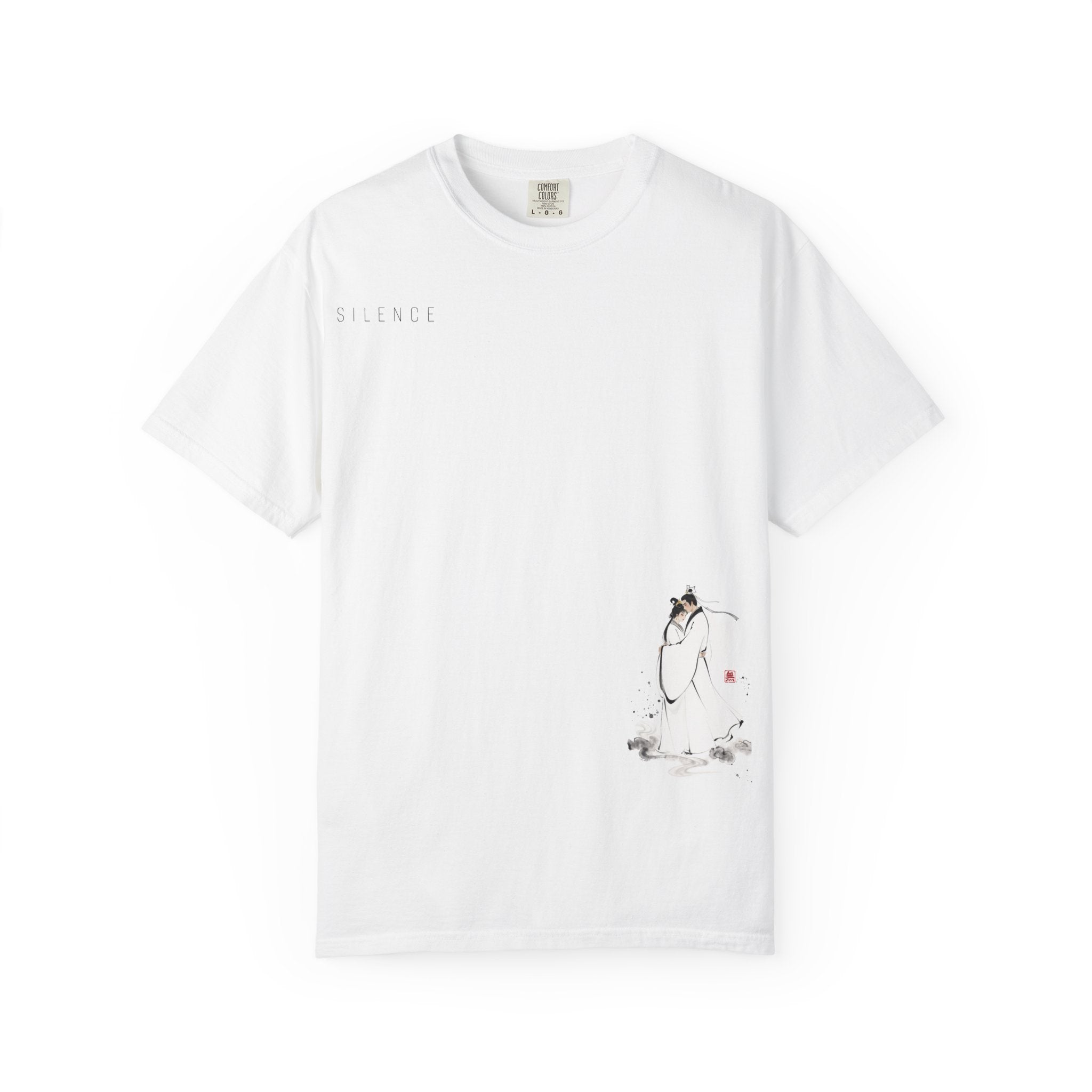Silence Drift Oversized Tee | Chinese Ink Art Streetwear-02