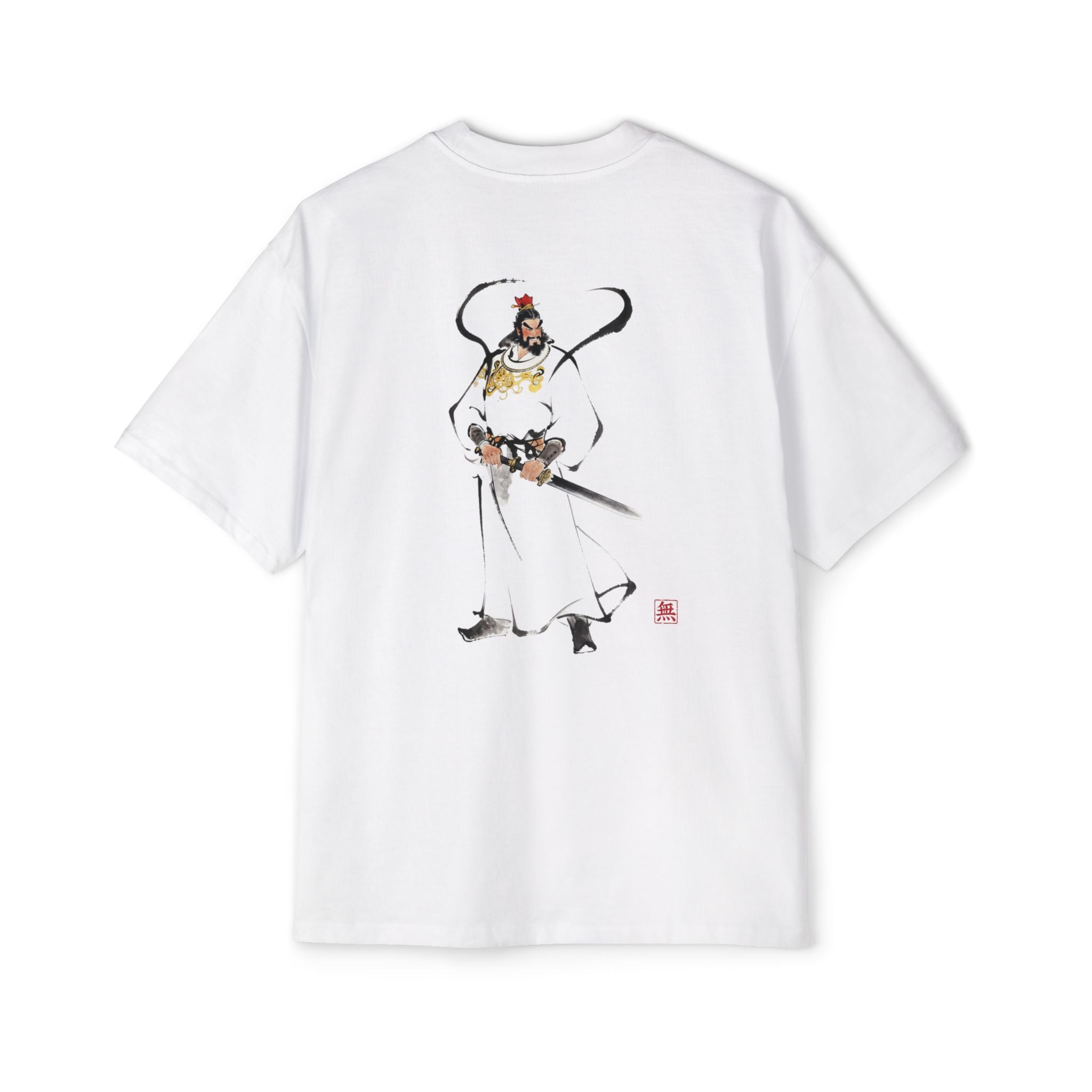 Silence Drift Oversized Tee | Chinese Ink Art Streetwear-05