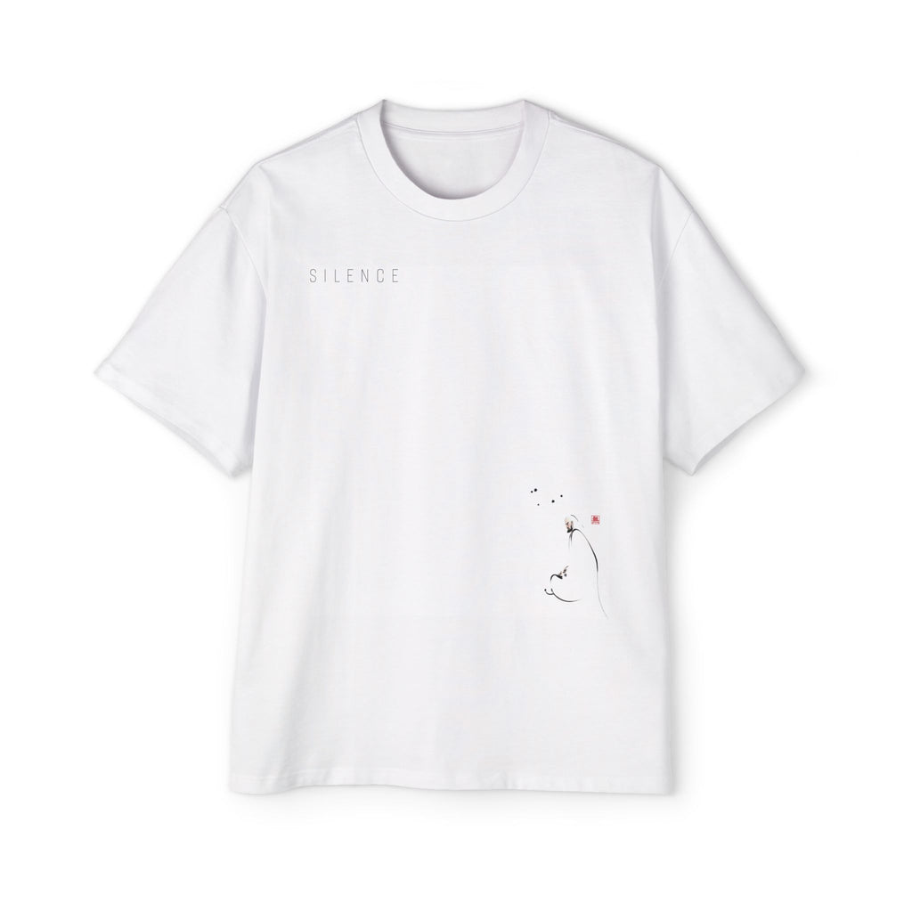 Silence Drift Oversized Tee | Chinese Ink Art Streetwear-10